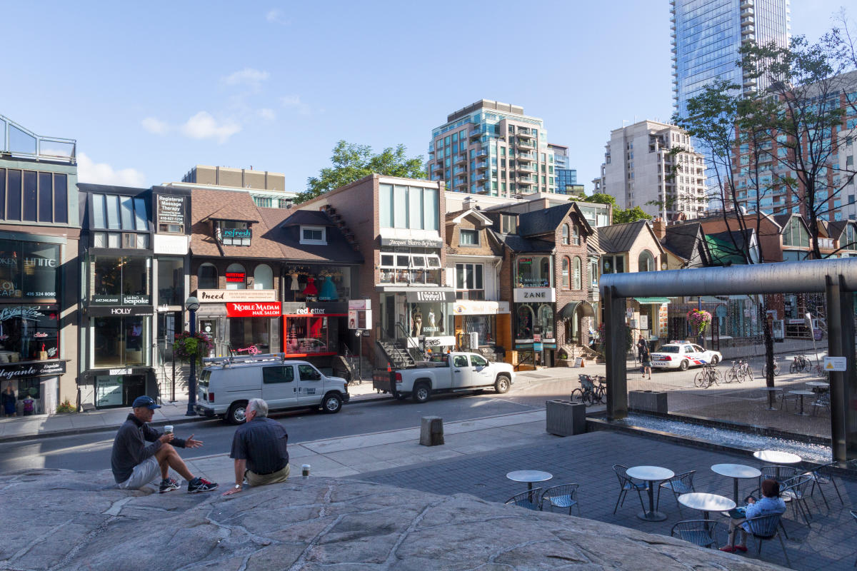 Luxury avenues in Yorkville Toronto
